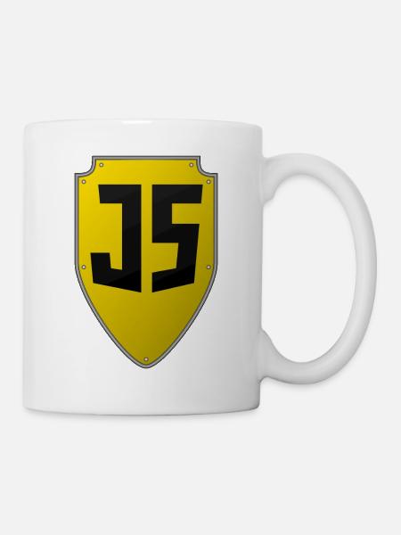 Bouclier JavaScript - Mug blanc - blanc