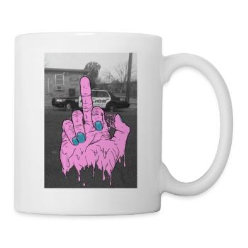 F*ck Polizei - Tasse - Weiß - Rechts