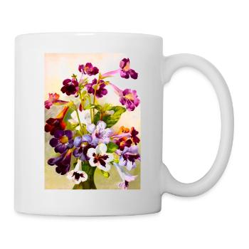 Veilchen - Tasse - Weiß - Rechts