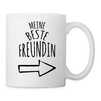 Meine Beste Freundin - Tasse - Weiß - Rechts