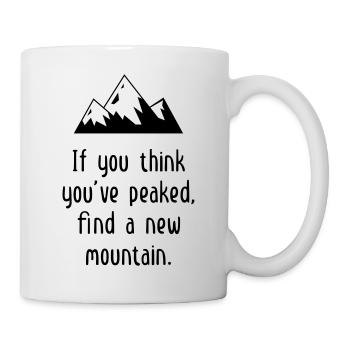 Citation Montagne / Randonnée / Alpinisme - Mug blanc - blanc - Droite