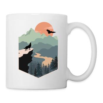 Endless Landscape - Tasse - Weiß - Rechts