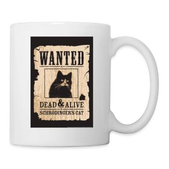 Le chat de Schrodinger - Mug blanc - blanc - Droite