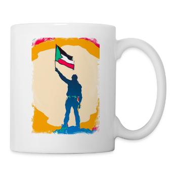 Palästina-Flagge Lebt Materie P7 - Tasse - Weiß - Rechts