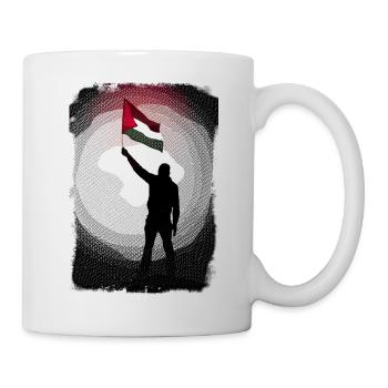 Palästina-Flagge Lebt Materie P5 - Tasse - Weiß - Rechts