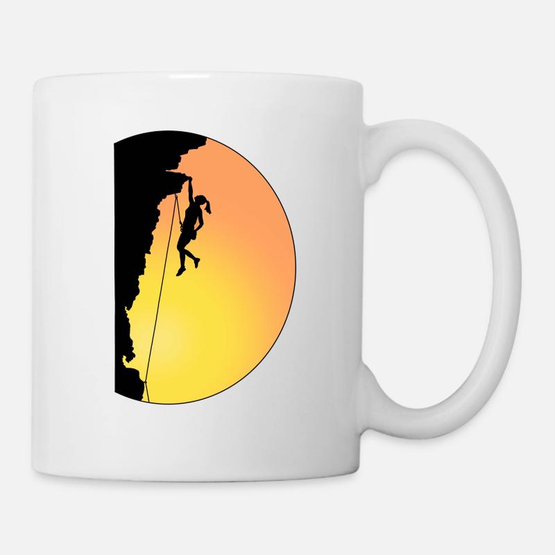Climb on (She, Yellow) - Mug blanc - blanc