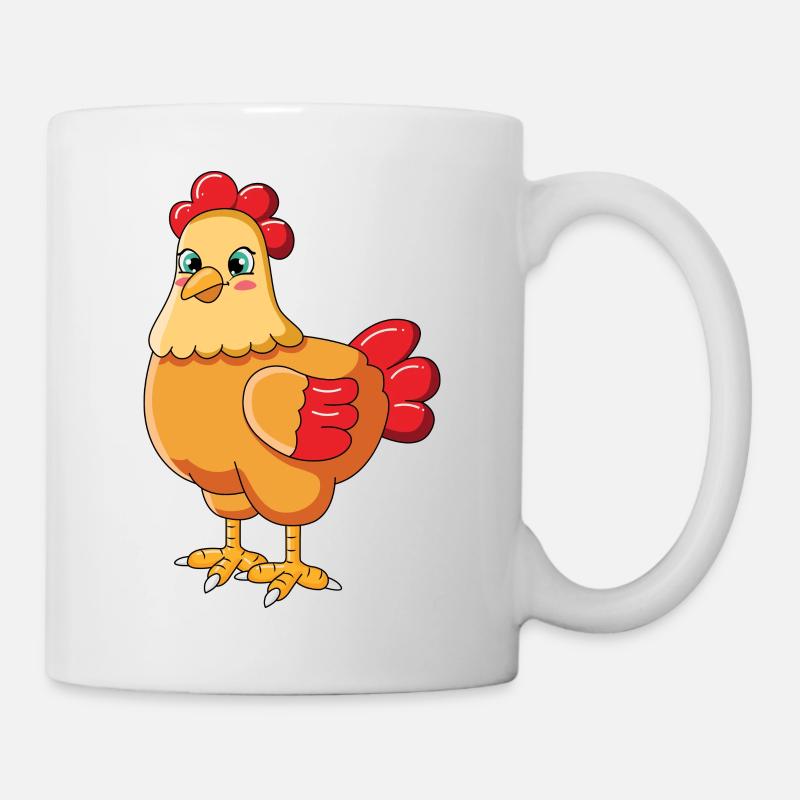 Huhn - Tasse - Weiß