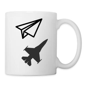 Paper airplane - Keeping your child's soul - Mug - white - Right