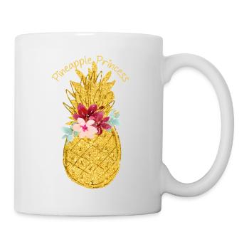 ananas princesse fleur d’ananas - Mug blanc - blanc - Droite