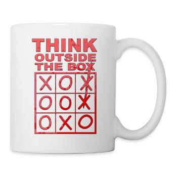 Think outside the box - Mug - white - Right