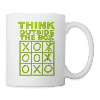 Think outside the box - Mug - white - Right