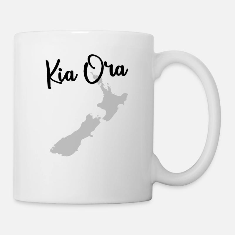 Kia Ora - Nouvelle-Zélande! - Mug blanc - blanc