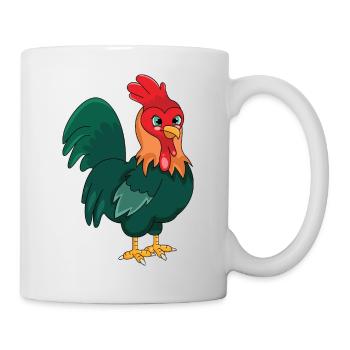 Le coq - Mug blanc - blanc - Droite
