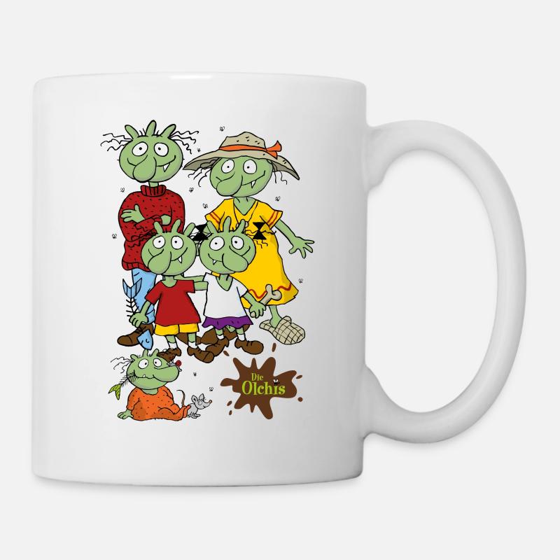 Die Olchis Classic Eine Schmuddlige Familie - Tasse - Weiß