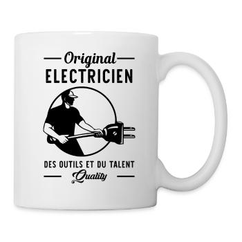 original electricien des outils et du talent - Mug blanc - blanc - Droite