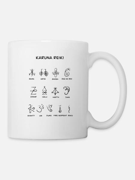 Karuna Reiki Symbole Übersicht - Tasse - Weiß