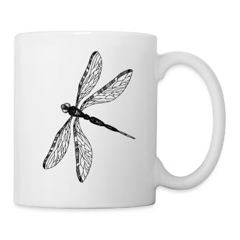 Libellule - Mug blanc - blanc - Droite
