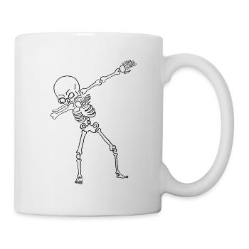Dab Skeleton Halloween - Mug - white - Right