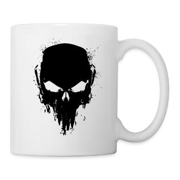 totenkopf schlicht - Tasse - Weiß - Rechts