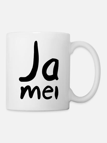 Ja mei - Tasse - Weiß