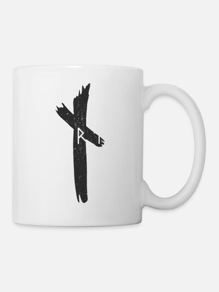 Nord Nord Vikings Runes Valhalla Odin - Mug blanc - blanc