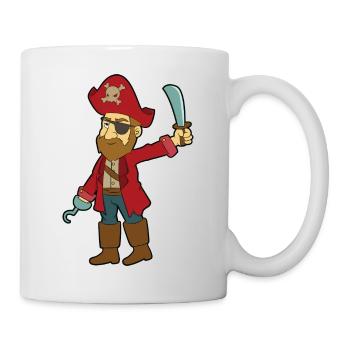 Pirat - Tasse - Weiß - Rechts