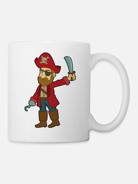 Pirat - Tasse - Weiß