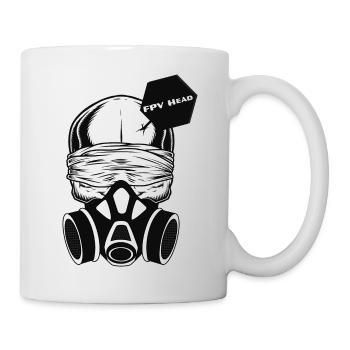 FPV-Head Logo - Tasse - Weiß - Rechts