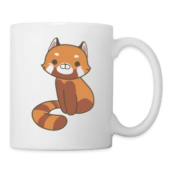 Roter Panda - Tasse - Weiß - Rechts