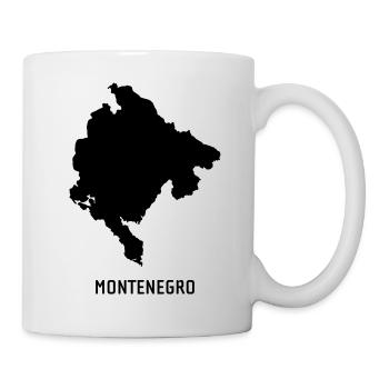 Montenegro - Landkarte Map - Tasse - Weiß - Rechts