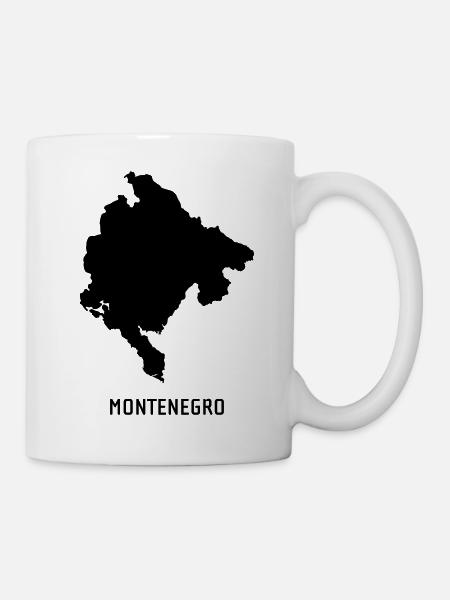 Montenegro - Landkarte Map - Mug - white