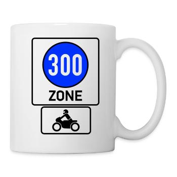 At least 300km/h Free Motorcycle Zone - Mug - white - Right