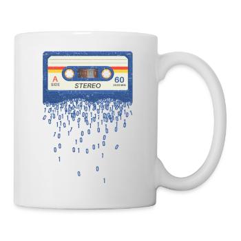 Tod der Kassette Vintage Musik Retro Style - Tasse - Weiß - Rechts