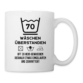 70. GEBURTSTAG 1951 GEBOREN 70 JAHRE - Tasse - Weiß - Rechts