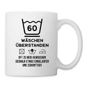 60. GEBURTSTAG 1961 GEBOREN 60 JAHRE - Tasse - Weiß - Rechts