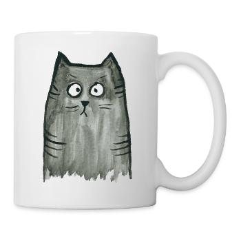 Cat grey tigered - Mug - white - Right