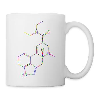 LSD Molekül Lysergsäurediethylamid Strukturformel - Tasse - Weiß - Rechts