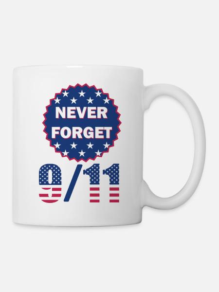 9/11 Vergiss nie 2001 - Tasse - Weiß