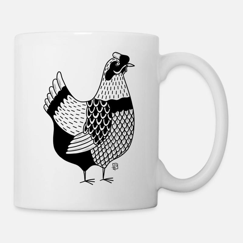Huhn - Tasse - Weiß