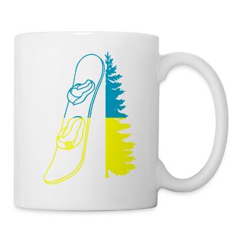 Snowboard Snowboarder - Tasse - Weiß - Rechts