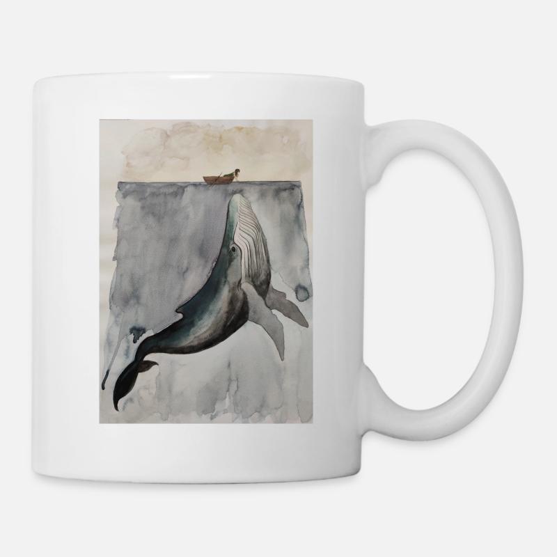 Rencontre avec les baleines - Mug blanc - blanc