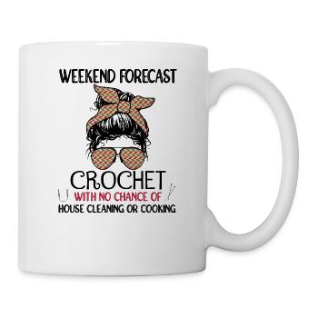 Prévisions week-end - Crochet - Aucune chance de nettoyage - Mug blanc - blanc - Droite