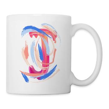 Buchstabe "J" - Tasse - Weiß - Rechts