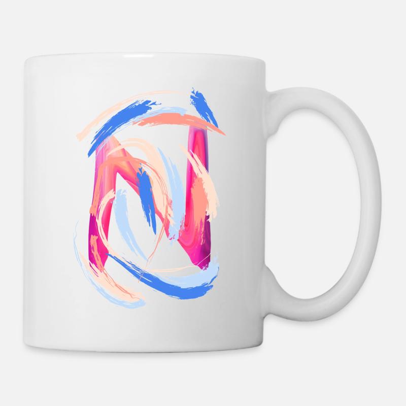 Lettre "N" - Mug blanc - blanc