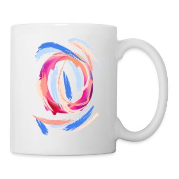 Buchstabe "O" - Tasse - Weiß - Rechts
