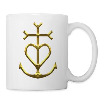 Camargue-Kreuz derGardianer - Tasse - Weiß - Rechts