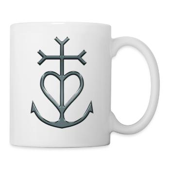 Cross of Camargue cross of the gardians - Mug - white - Right