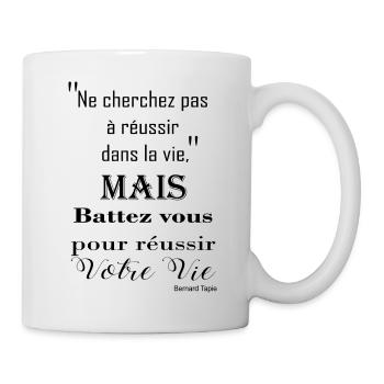 Bernard Tapie - Mug blanc - blanc - Droite