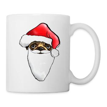 Carlin de Noël - Carlin de Noël laid - - Mug blanc - blanc - Droite