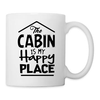 The Cabin is My Happy Place - Tasse - Weiß - Rechts